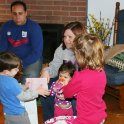 Opening Julia's birthday gifts